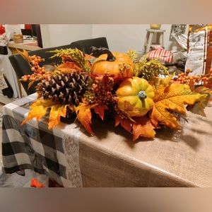 Homemade fall center piece
